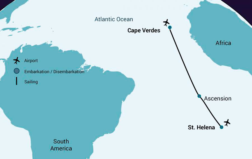  Desde Santa Helena a Cabo Verde en el M/V Janssonius