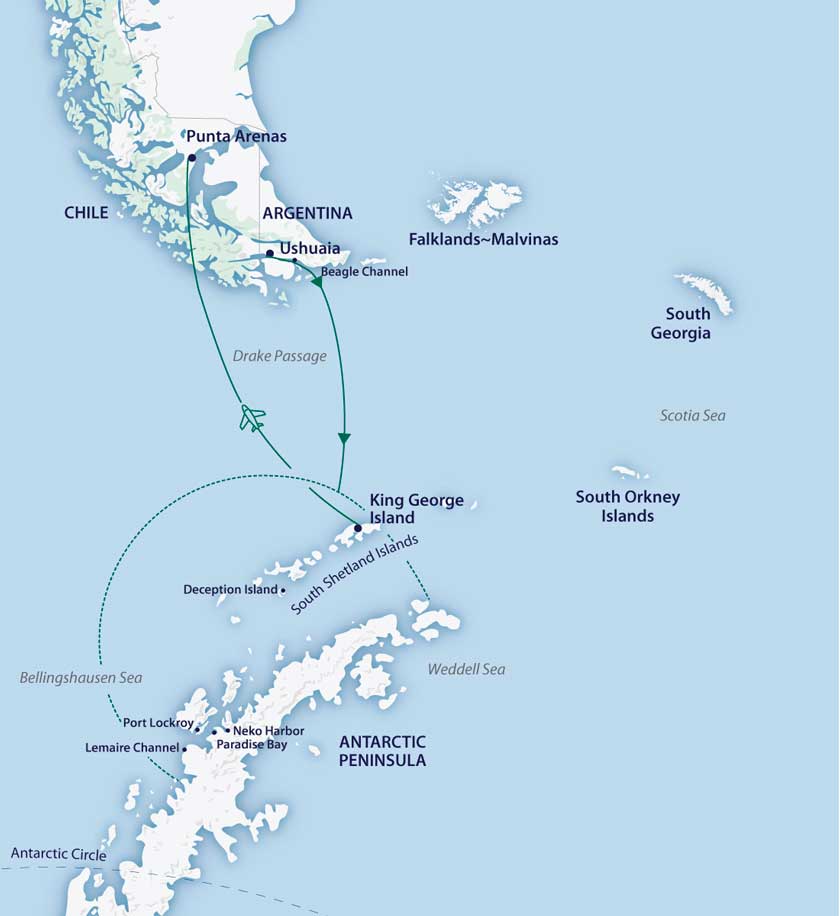  Circulo Polar Antártico en el M/V Greg Mortimer - M/V Sylvia Earle